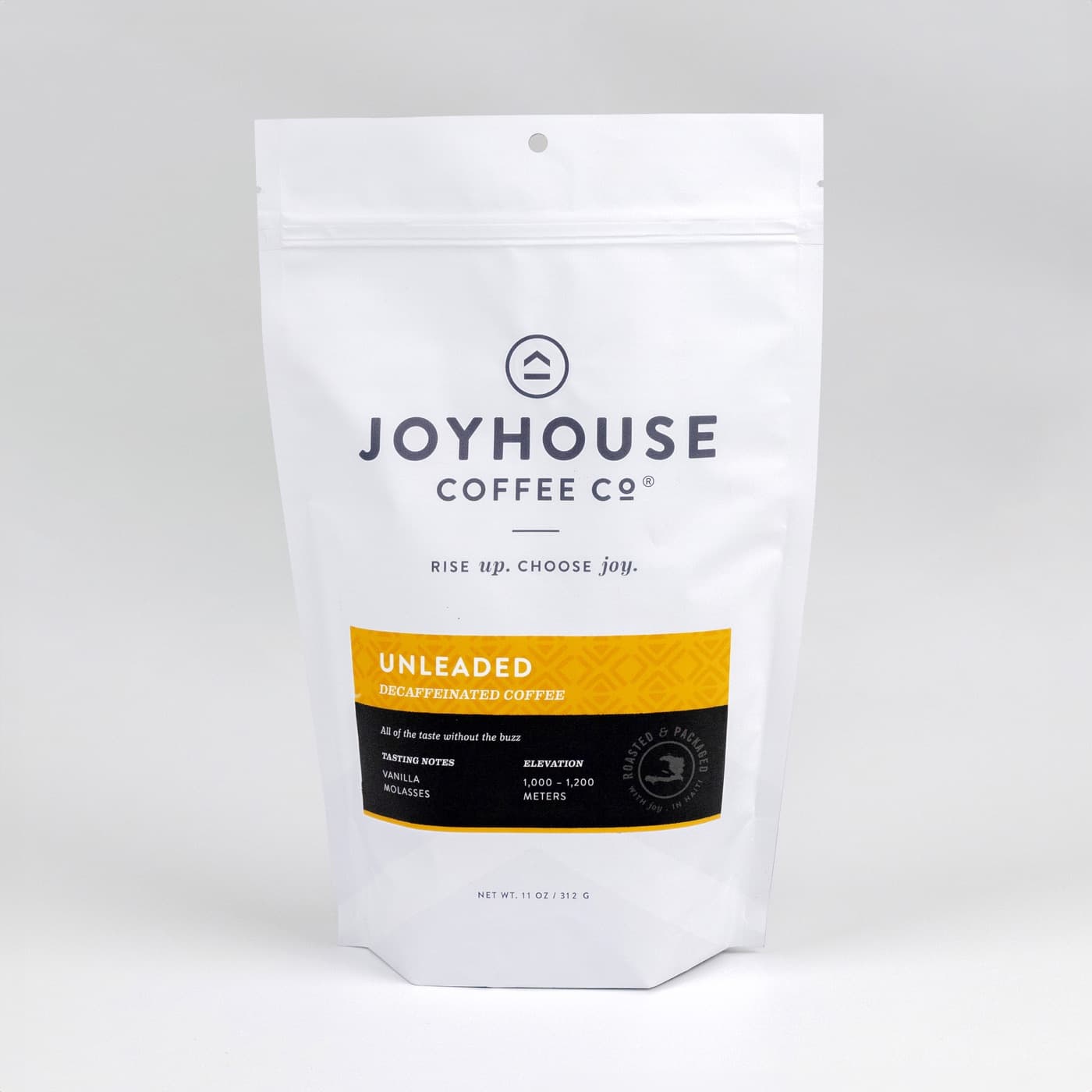 Unleaded, decaf roast, 11 oz bag